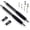 Black, variant on MEKO Dual-Tip Stylus Pen with Suction Cup & Fiber Tip for Phones, Tablets, Switch - Includes 2 Tips, 4 Cups