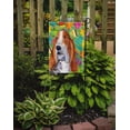 thumbnail image 2 of Carolines Treasures SS4873-FLAG-PARENT Basset Hound Easter Eggtravaganza Flag  multicolor, 2 of 2