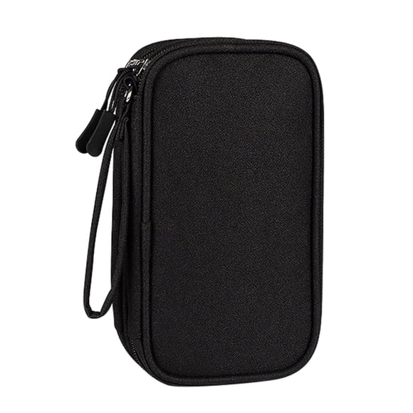Qarigey Bolsa de almacenamiento impermeable y duradera para productos digitales de viaje portátiles, protecciones fáciles y seguras Viajes, Equipaje y Accesorios Varios Negro 21*12.5*6cm