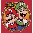 thumbnail image 2 of Men's Nintendo Mario Luigi Back to Back  Pull Over Hoodie Red 2X Large, 2 of 4