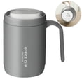 thumbnail image 2 of Riguas 500ml Water Cup with Cover Sealing Silicone Ring Double-layer Liner Design Wide Mouth Leak-proof Drink Water Handle Stainless Steel Silicone Coffee Insulated Cup for Home, 2 of 8
