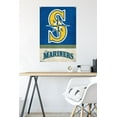 thumbnail image 6 of MLB Seattle Mariners - Retro Logo 18 Wall Poster with Push Pins, 22.375" x 34", 6 of 6
