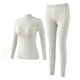 thumbnail image 2 of Conjuntos de ropa interior térmica de moda para mujer, cuello alto, manga larga, lencería informal, ropa de dormir, conjunto de ropa interior, blusa de poliéster para mujer, 2 of 6