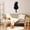 Black, variant on Cute Cat Clock With Moving Tail Silent Wall Clock For Cat Lovers Minimalist Design With Swinging Tail Battery Operated Animal Hanging Paper Decorations Christmas Acrylic Stained Glass Hanger