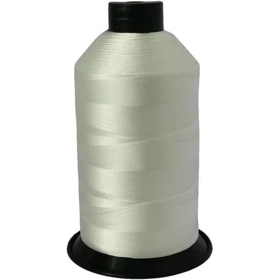 5700Yds Nylon Twine - White Nymo Beading Thread Size D for Sewing, Bracelet Making & More Waxed Cord & Thread Set for Hair Weave, Denim & Upholstery Includes Beading String & Upholstery Needles