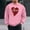 Pink(New), variant on PNTUTB Casual Crew Neck Pullover Fashion Valentine's Day Print Long Sleeves Loose Comfort Sweatshirts for Men