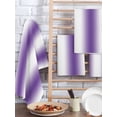 thumbnail image 2 of Purple White Ombre Kitchen Dish Towels for Drying Dishes Set of 3, Modern Abstract Art Farmhouse Gradient Waffle Weave Microfiber Hand Tea Bathroom Towels Quick Dry & Absorbent Towel 15.7x23.6, 2 of 7