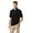 Black, variant on -7701 Luxe Touch 100% Cotton Polos Shirt For Adult Men | 6 oz | Color: Black | Size: S