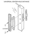 thumbnail image 3 of Juego de manija para puerta corrediza de patio ALLYWASAI estilo mortise, negro, 3 of 6