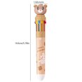 thumbnail image 2 of Cartoon Bear 10 Color Ballpoint Pen Press Type Multicolor Ballpoint Pens for School Office Student Supply 1 Count One Size, 2 of 3