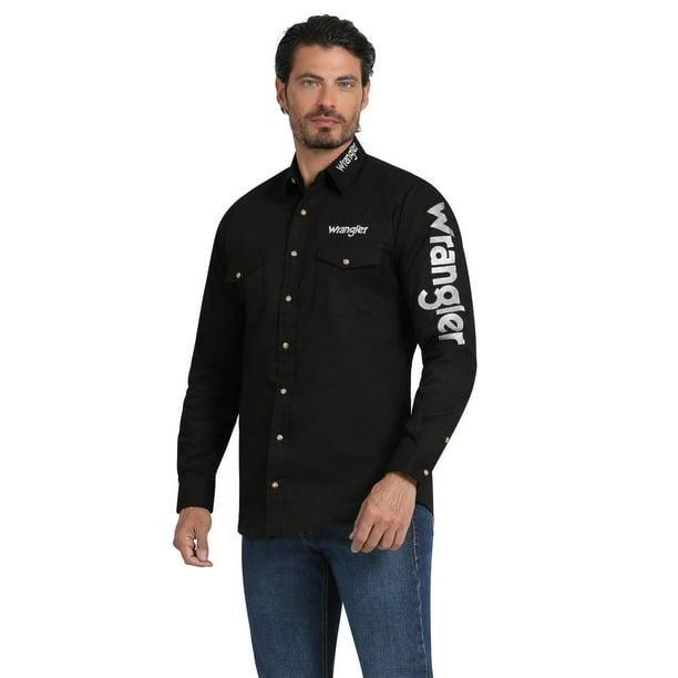 Camisas Vaqueras Camisa Vaquera Wrangler Hombre Manga Larga A32