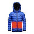 thumbnail image 5 of Odeerbi Kids Boys Girls Heated Jacket Winter Thermal Heated Coat Plus Size USB Intelligent Constant Temperature Heated Windproof Coat Children 3 Heated Jacket Kids Clothes Blue without Power Bank, 5 of 6