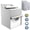 Silver, variant on Waterproof Front Load Washer and Dryer Cover with Zipper, Dustproof & Sunproof Outdoor Use for Washing Machine Protection,Coffee