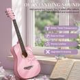 thumbnail image 6 of Ktaxon 38 Inch Cutaway Acoustic Guitar for Beginners,Full Basswood Guitar with Complete Starter Kit, Pink, 6 of 17