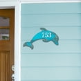 thumbnail image 3 of Designocracy MA985193-18 18 in. Dolphin Coastal Wooden House Number Sign Decor, 3 of 8