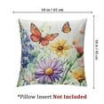 thumbnail image 4 of Spring Floral Throw Pillow Covers Hummingbird Wildflowers Farmhouse Decorative Cushion Case for Couch Sofa Living Room, 4 of 8