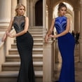 thumbnail image 3 of Vestido de noche Zoctuo LK3151 para mujer con strass negro, 3 of 6