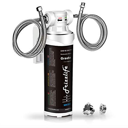 Frizzlife Under Sink Water Filter System Mk99 High Capacity Direct Connect Counter Drinking Filtration 0 5 Micron Quick Change Removes 99 Lead Chlorine Bad Taste Odor Com Under Sink Water Filter System Mk99, Under Cabinet Drinking Water Filter
