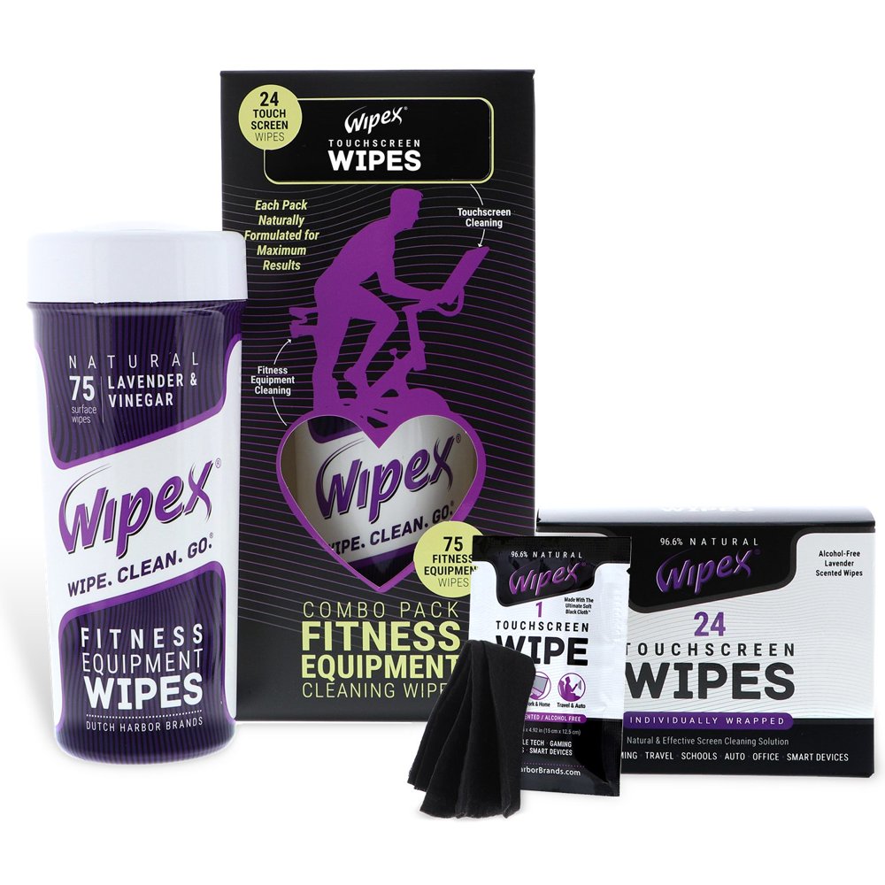 Wipex Cleaning Combo Pack for LED/LCD Screens and Fitness Equipment