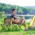 thumbnail image 6 of 600D Oxford Camping Chair Portable Foldable Chair Supports 220 lbs for Picnic, Fishing, Backpacking Enchanted Flowers Painting, 6 of 8
