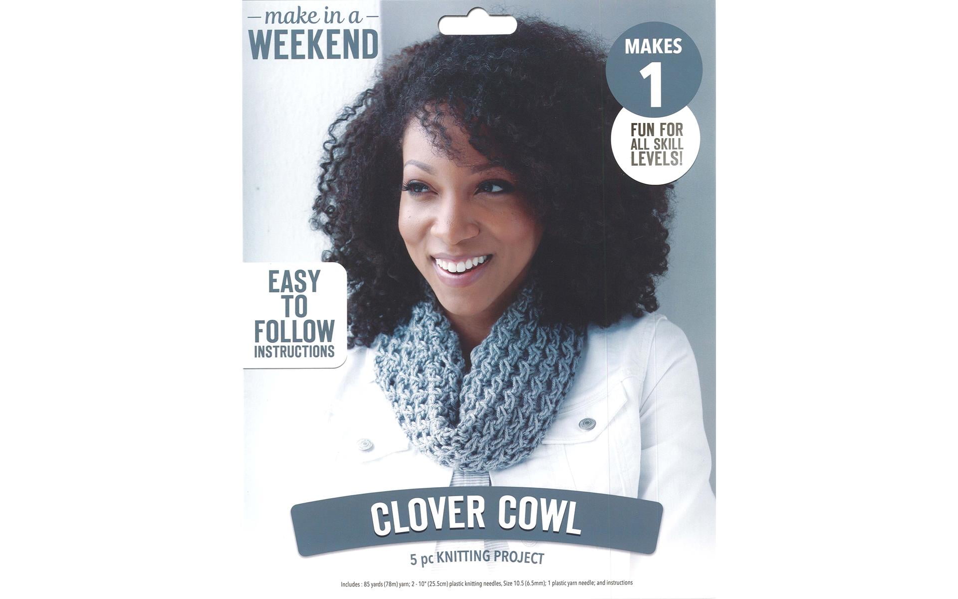 Leisure Arts Kit Make In A Weekend Knit Clover Cowl