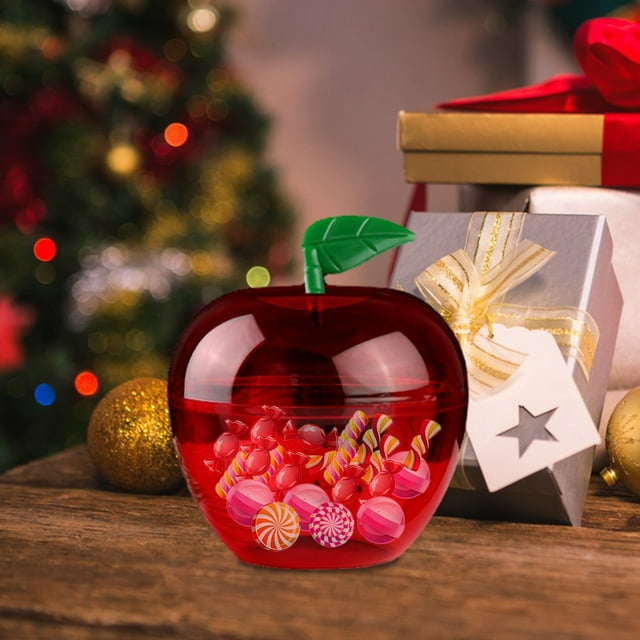 Lubelski Candy Box Snack Container Toy Bright Color Shatterproof Fruit-Shaped Candy Case Christmas Party Decoration