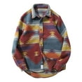 thumbnail image 1 of EGNMCR Jackets for Men Men's Fashion Outdoor Spring And Outdoor Ethnic Geometric Print Jacket, 1 of 8