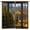 Window Landscape-4, variant on Autumn Scenery Curtains, Maple Leaves Fallen Leaves Forest Snow Mountain Window Treatments for Bedroom Kitchen Living Room Drapes 2 Panels Rod Pocket 84x84 Inch