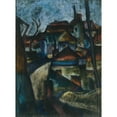 thumbnail image 2 of Konštantín Bauer 19x24 Black Ornate Framed Double Matted Museum Art Print Titled: On the Outskirts of the City (1927), 2 of 5