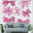 thumbnail image 4 of Autua Pink Bows Tapestry Wall Hanging Unique Style Home Decor 60x50inch, 4 of 6