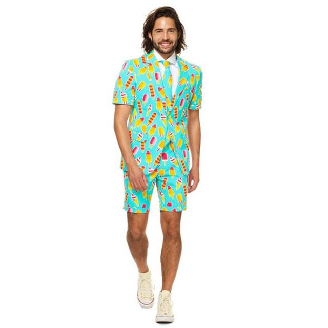 OppoSuits OSUM-0014-EU60 Ice Cream Man Summer Dress, Size 60 - Turquoise
