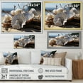 thumbnail image 4 of Designart "Seashell Sonata Beach Photo II" Nautical & Beach Floater Framed Canvas Print, 4 of 7