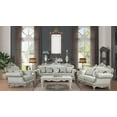 thumbnail image 3 of Exquisite Tuscan Traditional Style Wood Coffee Table in Silver (30"L x 52"W x 19"H), 3 of 5