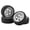 White, variant on Rupoun 4PCS 1/10 Scale RC Car Tire Wheel Rubber Plastic Shock Absorb Replacement for TT01 TT02 XV01 Racing Car, White (2.7 inches / 68.5 mm)