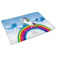 thumbnail image 2 of MKHERT Fairytale Unicorn with Raibow and Motivational Quotes Doormat Rug Home Decor Floor Mat Bath Mat 30x18 inch, 2 of 3