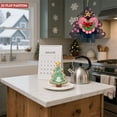 thumbnail image 5 of Stylized Metal Christmas Tree Wind Spinner - Features Star Candy Canes & Holly Design - Perfect for Yard & Garden Decor, 5 of 7