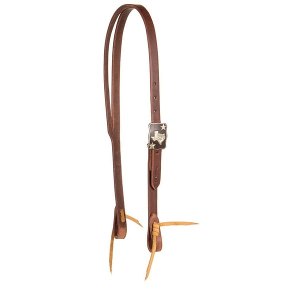 Nrs 3/4` Slit Ear Headstall w/TX Concho