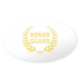 thumbnail image 1 of CafePress - HONOR GUARD WREATH Sticker - Sticker (Oval), 1 of 1