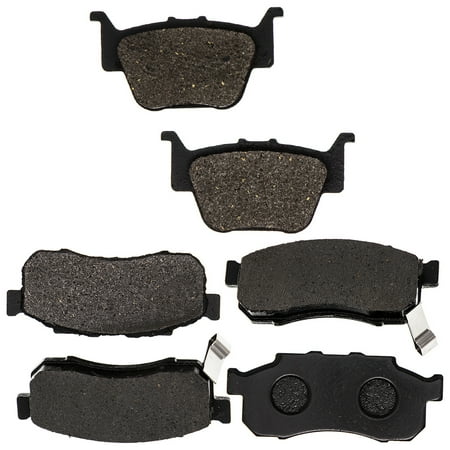 Niche Brake Pad Kit for Honda Pioneer 700 500 700-4 06435-HN8-016 06452-HL3-A00 06451-HL3-A00 Complete Semi-Metallic