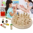 thumbnail image 3 of Funny Block Board Game, Parent-Child Interaction Toy Wooden Memory Chess Wooden Memory Chess Toy Wooden Stick Chess Wooden Memory Games  For Child For School, 3 of 8