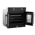 thumbnail image 6 of Forno Asti 30-Inch French Door Electric Wall Oven in Black & Antique Brass, 3.68 cu. ft. True Convection, 3,600W, Air Fry, Sous Vide, Self-Clean, 6 of 9