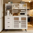 thumbnail image 1 of Armario de Cocina, Gabinete de Almacenamiento para Cocina con 3 Cajones y 2 Puertas, 1 of 9