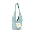 thumbnail image 3 of No Boundaries Festival Crochet Hobo Bag, Teal Daisy, Women's, 3 of 5
