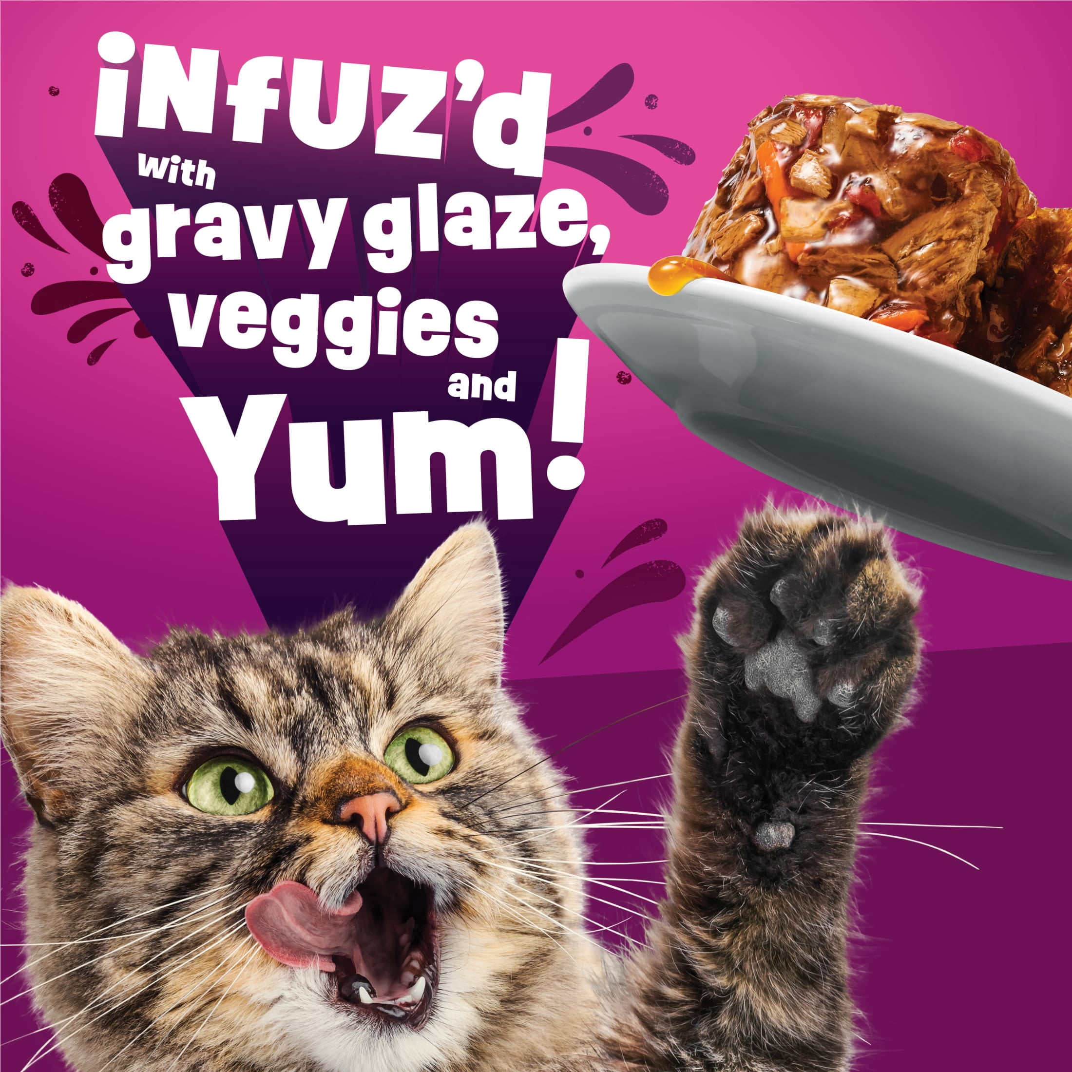 (24 pack) Purina Friskies Glaz’d and Infuz’d Shrimp Flavor Wet Cat Food, 5.5 oz Can