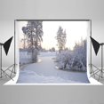 thumbnail image 1 of EREHome Polyester Fabric Snow Photo Backdrop, 7x5ft Photography Backdrops White Snow Forest Christmas Photo Background Backdrop for Photography, 1 of 2