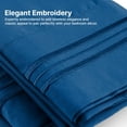 thumbnail image 5 of CGK Linens 6-Piece Extra Deep Pocket Sheet Set With Extra Matching Pillowcases - Queen Size Bed Sheets Fits 18"-24" Mattresses, Royal Blue, 5 of 7