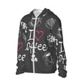 thumbnail image 3 of Goofa I Love Coffee Printed Women's UPF 50+ Sun Protection Hoodie Jacket Lightweight Long Sleeve Sun Shirt for Women with Pocket Hiking Outdoor-Large, 3 of 9