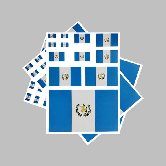 Uijokdef 3 PCS Flag Sticker Guatemala Flag Stickers