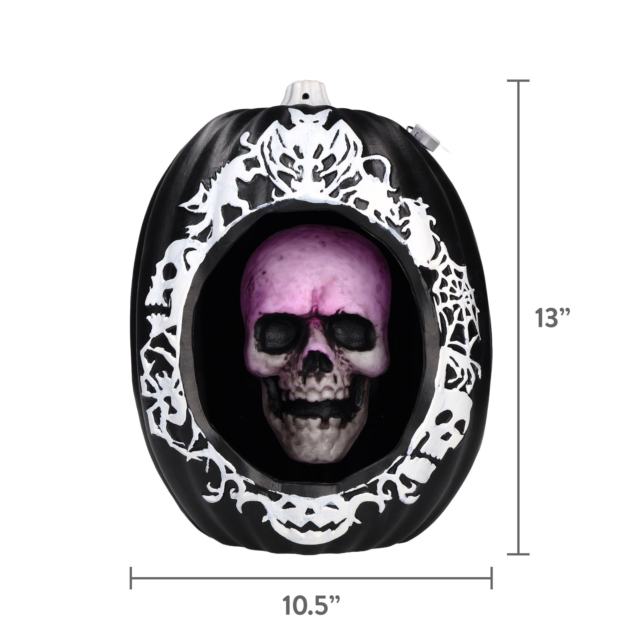 Light-Up Diorama Pumpkin with Skull Decoration, Multicolor, 13.1", Halloween by Way To Celebrate