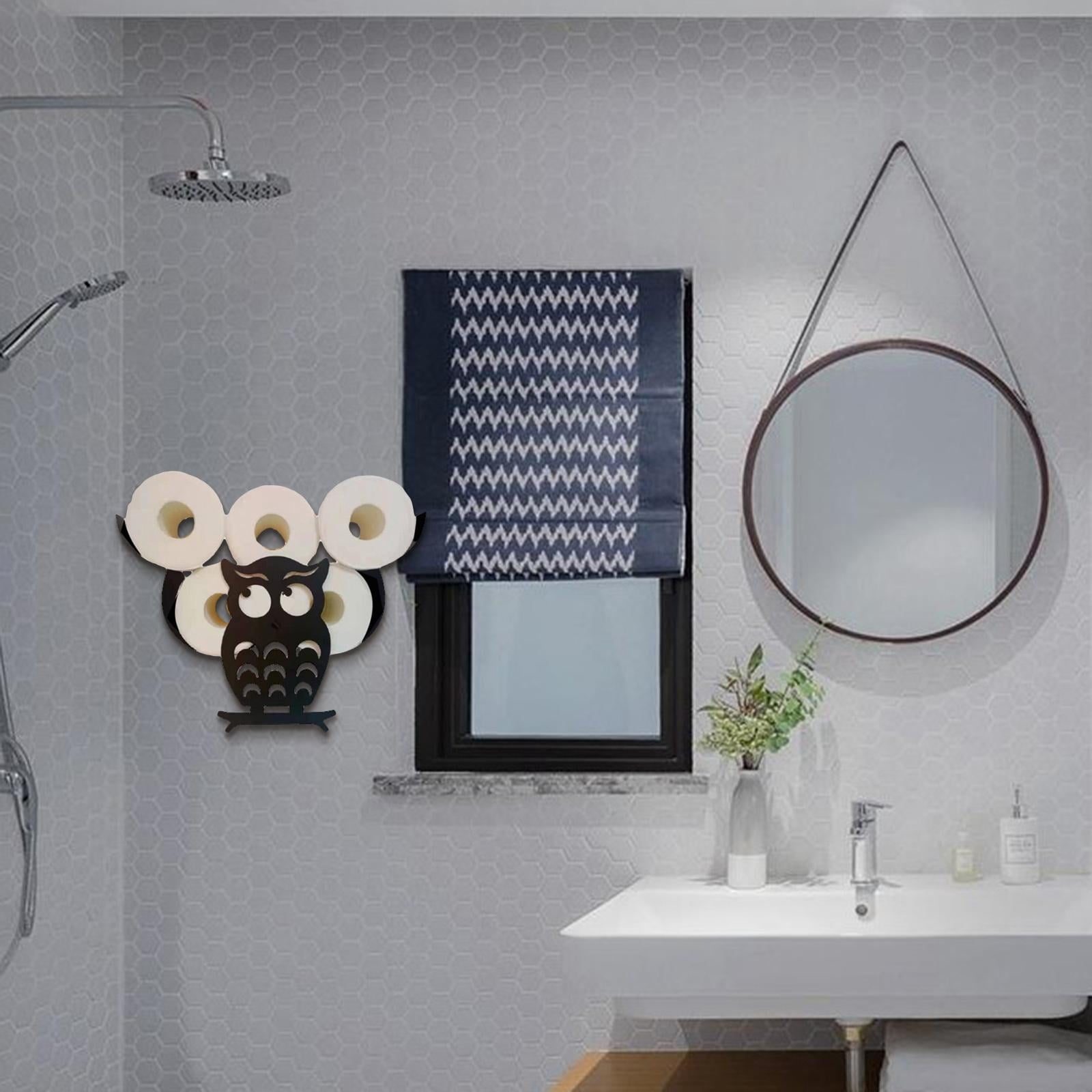 Fiocias Free Standing,Iron Toilet Paper Holder Stand,Modern Tissue Rolls Holder for Bathroom Toilet Paper Storage Style2